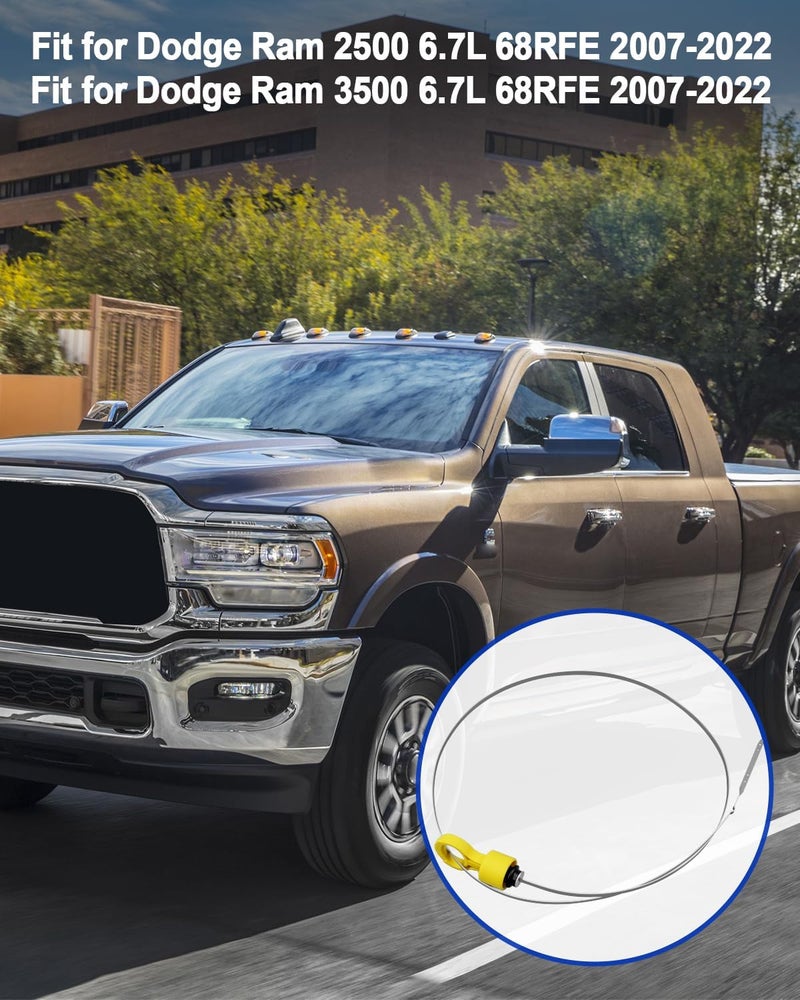 TIKSCIENCE 53034117AB Transmission Fluid Dipstick Fit for Dodge Ram 2500 3500 6.7L 68RFE 2007-2022 Replace 53034117AA, Transmission Fluid Level Indicator - Image 5